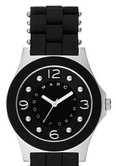 Marc Jacobs Pelly Black Dial Black Silicone Strap Watch for Women - MBM2541 Buy Now By Marc Jacobs