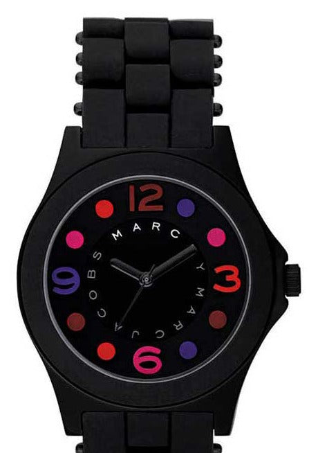 Marc Jacobs Pelly Black Dial Black Silicone Strap Watch for Women - MBM2543 Buy Now By Marc Jacobs