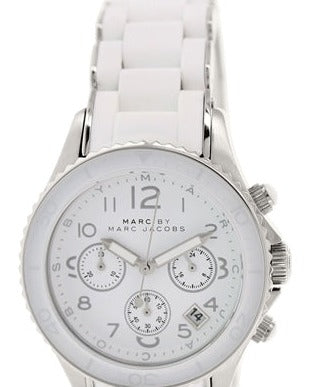 Marc Jacobs Rock White Dial White Silicone Strap Watch for Women - MBM2545 Buy Now By Marc Jacobs