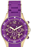 Marc Jacobs Rock Chronograph Purple Dial Purple Silicone Strap Watch for Women - MBM2549 Buy Now By Marc Jacobs