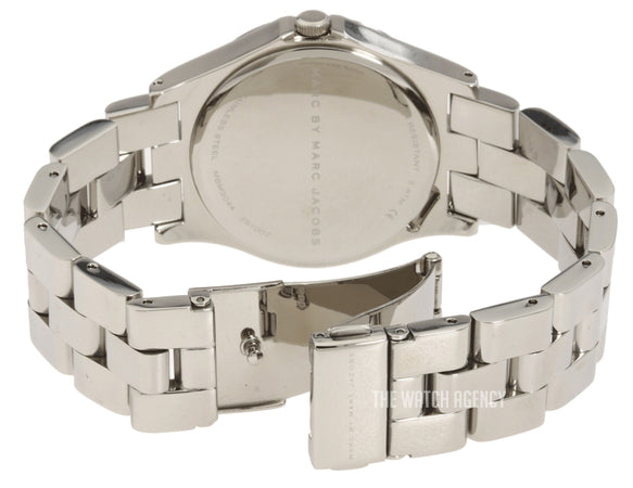 Marc Jacobs Henry Diamonds White Dial Silver Steel Strap Watch for Women - MBM3044 Buy Now By Marc Jacobs