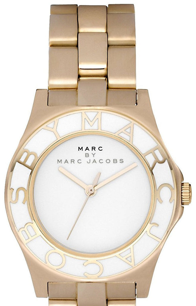 Marc Jacobs Blade White Dial Gold Steel Strap Watch for Women - MBM3050 Buy Now By Marc Jacobs
