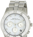 Marc Jacobs Blade Chronograph White Dial Silver Steel Strap Watch for Women - MBM3080 Buy Now By Marc Jacobs