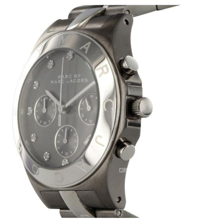 Marc Jacobs Blade Chronograph Black Dial Two Tone Steel Strap Watch for Women - MBM3179 Buy Now By Marc Jacobs