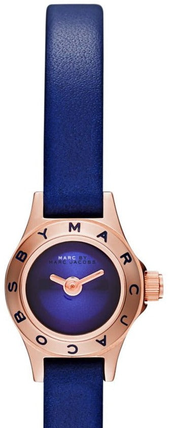 Marc Jacobs Blade Blue Dial Blue Leather Strap Watch for Women - MBM8641 Buy Now By Marc Jacobs