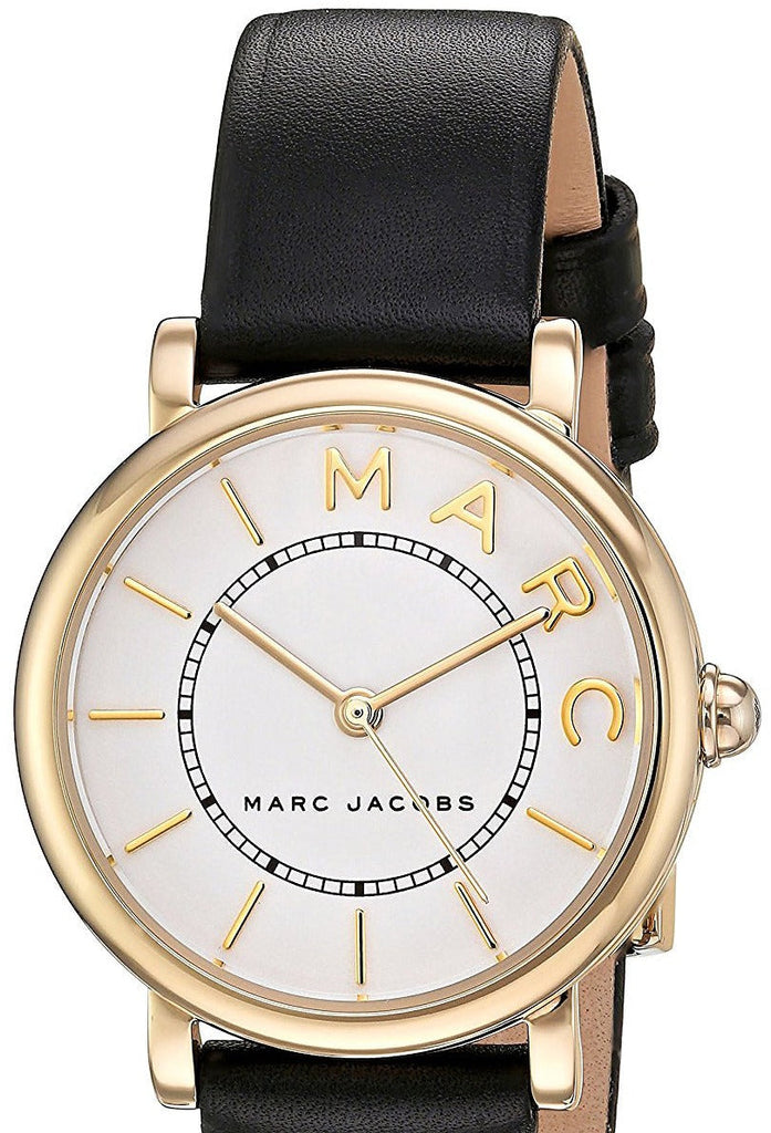 Marc Jacobs Roxy White Dial Black Leather Strap Watch for Women - MJ1537 Buy Now By Marc Jacobs