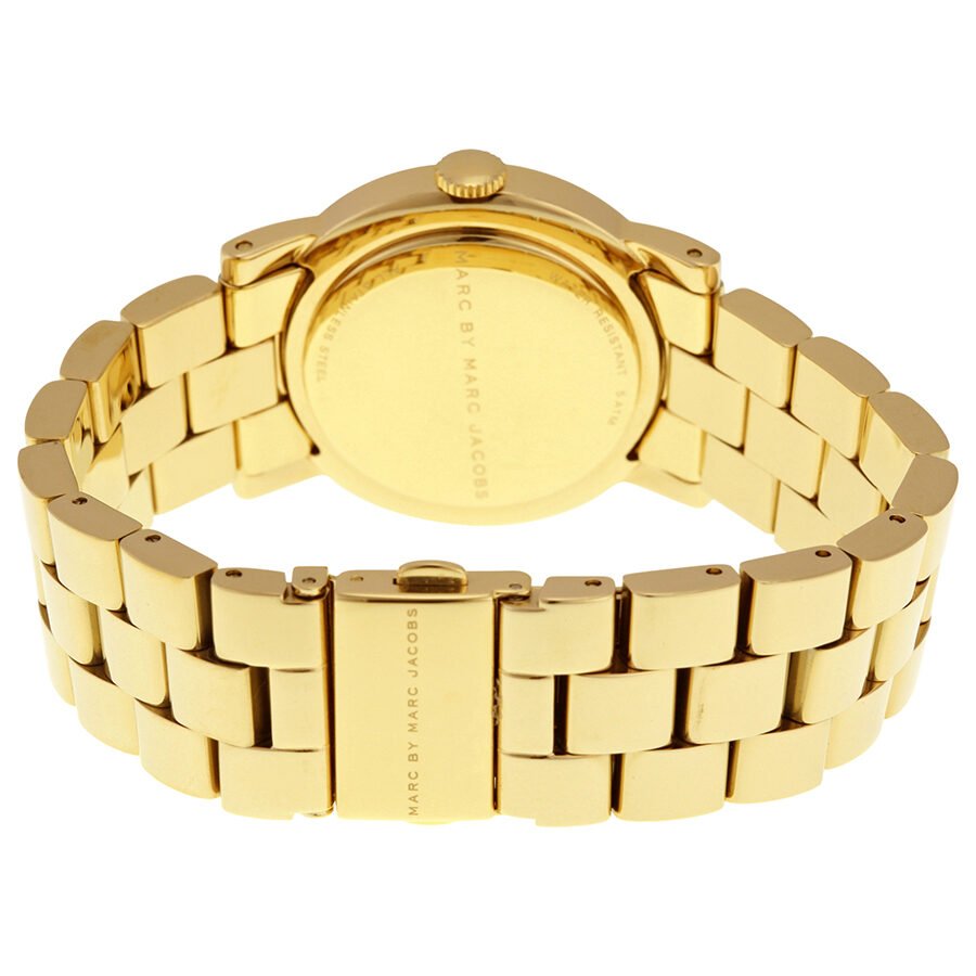 Marc Jacobs Amy Blue Dial Gold Steel Strap Watch for Women - MBM3303 Buy Now By Marc Jacobs