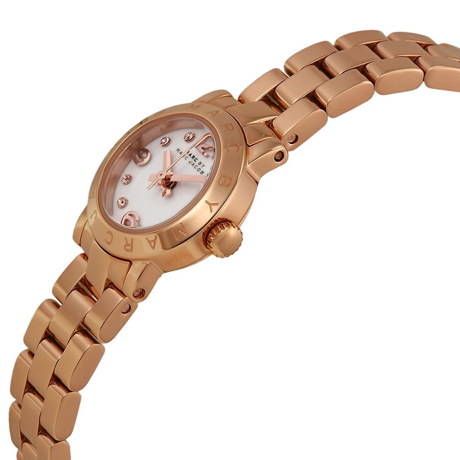 Marc Jacobs Amy White Dial Rose Gold Steel Strap Watch for Women - MBM3227 Buy Now By Marc Jacobs
