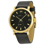 Marc Jacobs Baker Black Dial Black Leather Strap Watch for Women - MBM1269 Buy Now By Marc Jacobs
