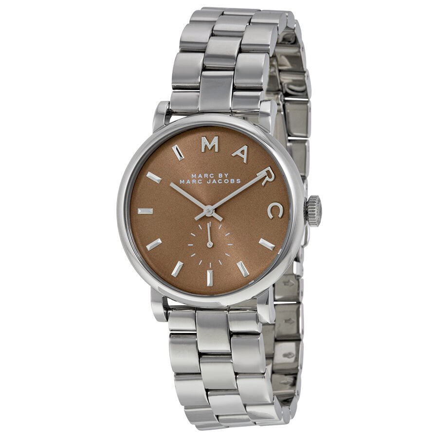 Marc Jacobs Baker Brown Dial Silver Steel Strap Watch For Women - MBM3329 Buy Now By Marc Jacobs