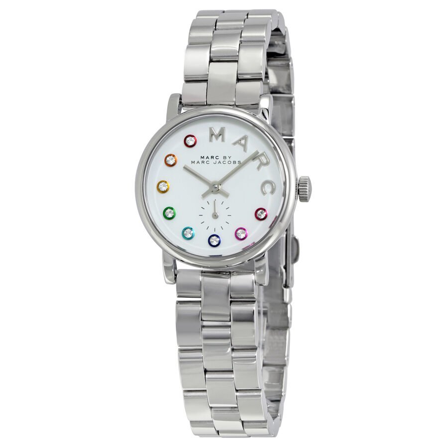 Marc Jacobs Baker Dexter White Dial Silver Steel Strap Watch for Women - MBM3423 Buy Now By Marc Jacobs