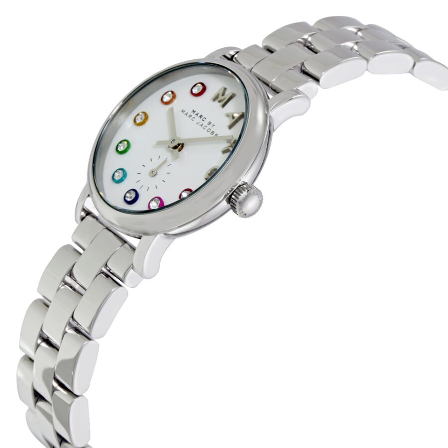 Marc Jacobs Baker Dexter White Dial Silver Steel Strap Watch for Women - MBM3423 Buy Now By Marc Jacobs