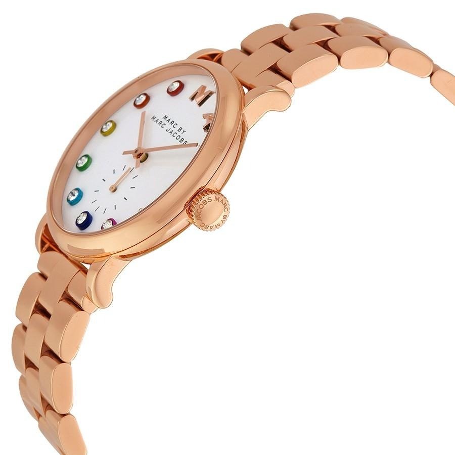 Marc Jacobs Baker White Dial Rose Gold Steel Strap Watch for Women - MBM3441 Buy Now By Marc Jacobs