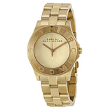 Marc Jacobs Blade Gold Dial Gold Steel Strap Watch for Women - MBM3126 Buy Now By Marc Jacobs