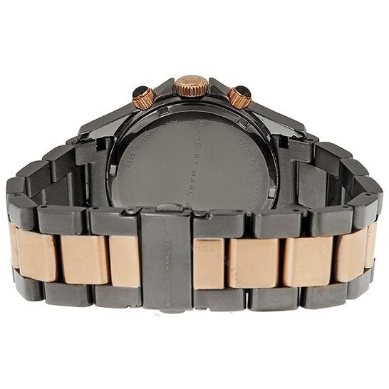Marc Jacobs Marc Chronograph Grey Dial Two Tone Steel Strap Watch for Men - MBM3157 Buy Now By Marc Jacobs