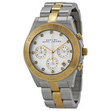 Marc Jacobs Blade Chronograph Silver Dial Two Tone Steel Strap Watch for Women - MBM3177 Buy Now By Marc Jacobs