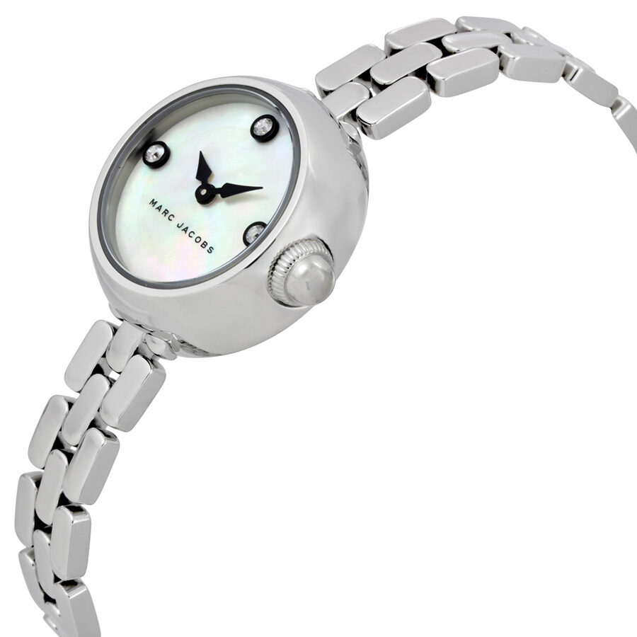 Marc Jacobs Courtney Mother of Pearl White Dial Silver Steel Strap Watch for Women - MJ3459 Buy Now By Marc Jacobs