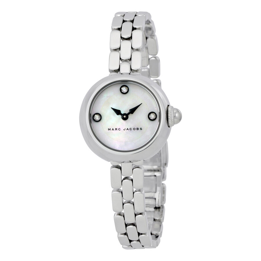 Marc Jacobs Courtney Mother of Pearl White Dial Silver Steel Strap Watch for Women - MJ3459 Buy Now By Marc Jacobs