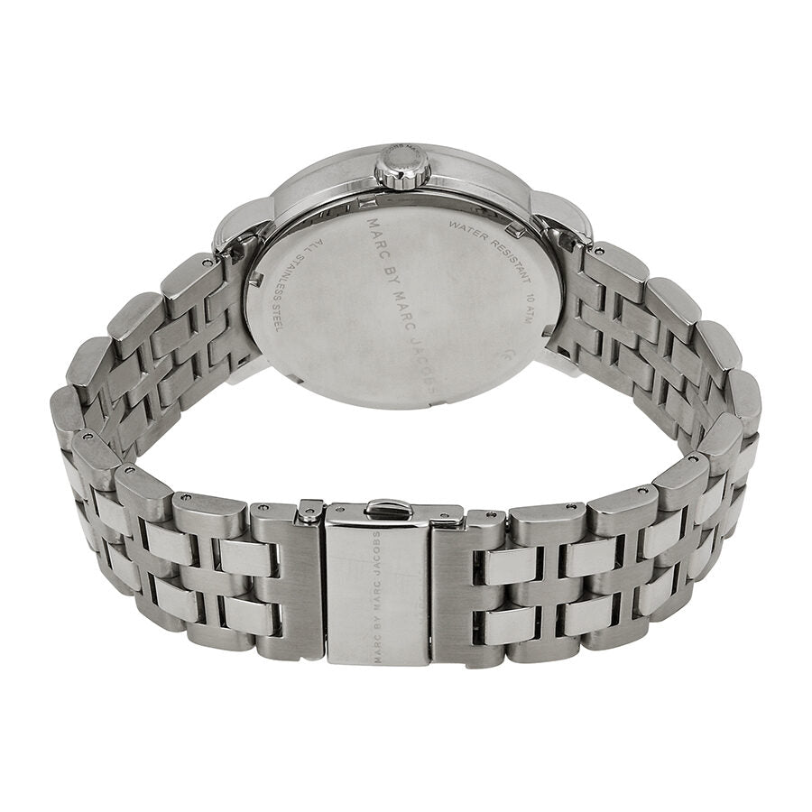 Marc Jacobs Fergus Black Dial Silver Steel Strap Watch for Men - MBM5075 Buy Now By Marc Jacobs