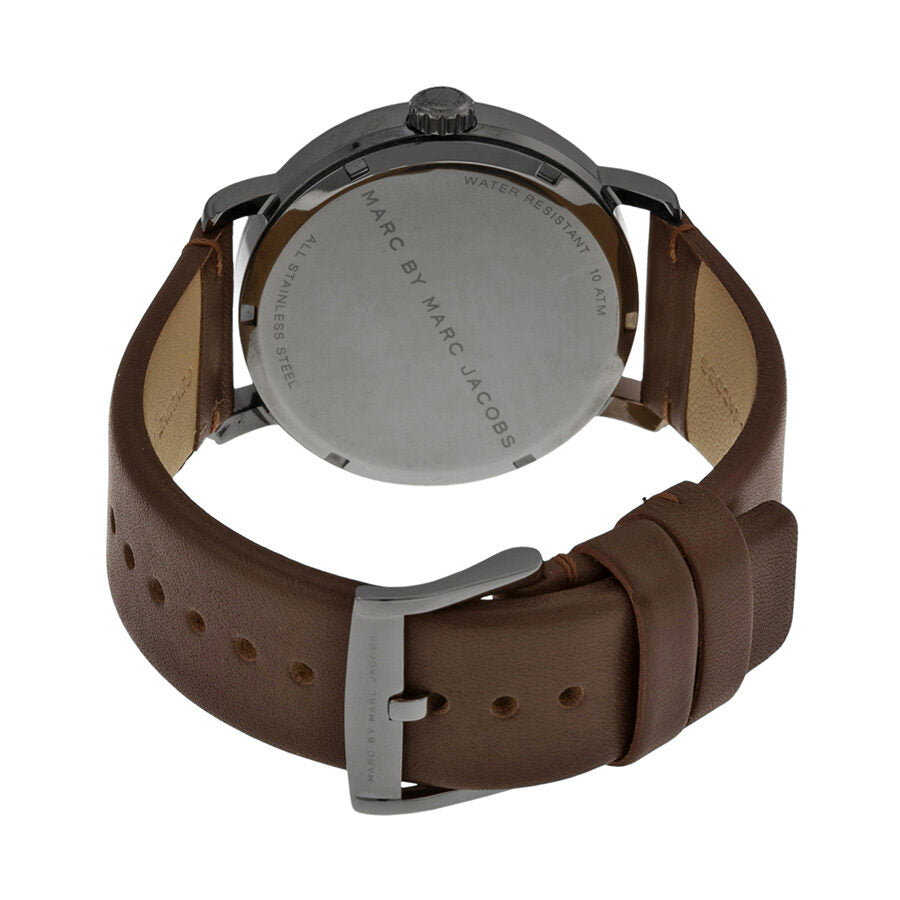 Marc Jacobs Fergus Blue Dial Brown Leather Strap Watch for Men - MBM5078 Buy Now By Marc Jacobs