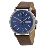 Marc Jacobs Fergus Blue Dial Brown Leather Strap Watch for Men - MBM5078 Buy Now By Marc Jacobs