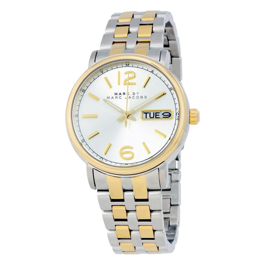 Marc Jacobs Fergus Silver Dial Two Tone Steel Strap Watch for Women - MBM3426 Buy Now By Marc Jacobs