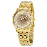 Marc Jacobs Fergus Gunmetal Grey Dial Gold Steel Strap Watch for Women - MBM3429 Buy Now By Marc Jacobs