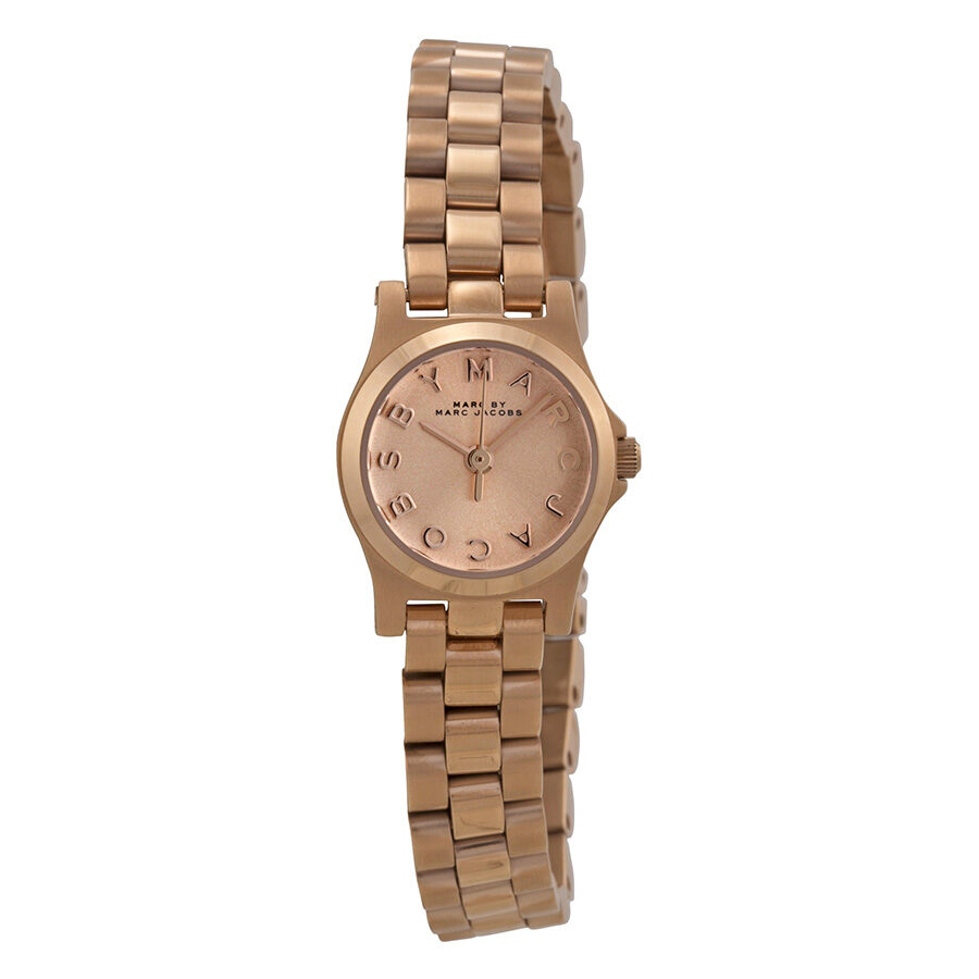 Marc Jacobs Dinky Rose Gold Dial Rose Gold Steel Strap Watch for Women - MBM3200 Buy Now By Marc Jacobs