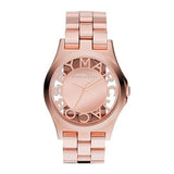 Marc Jacobs Henry Rose Gold Dial Rose Gold Steel Strap Watch for Women - MBM3207 Buy Now By Marc Jacobs
