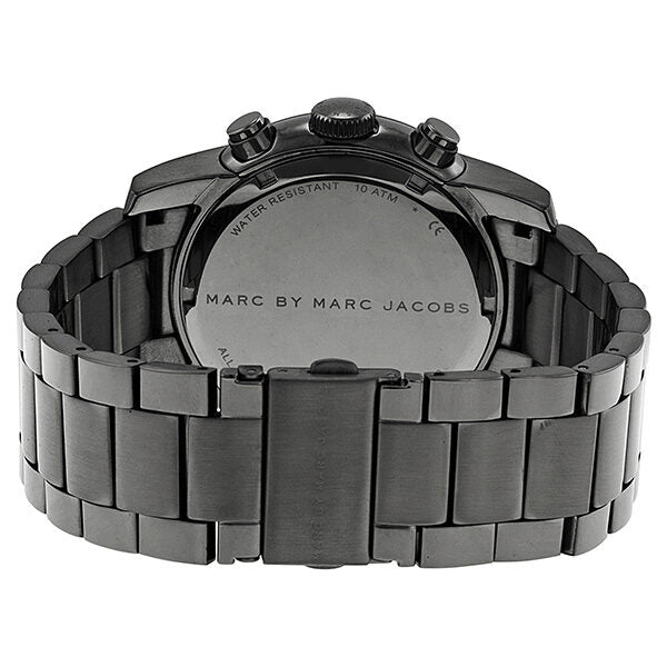 Marc Jacobs Larry Chronograph Black Dial Gunmetal Grey Steel Strap Watch for Men - MBM5031 Buy Now By Marc Jacobs