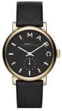 Marc Jacobs Baker Black Dial Black Leather Strap Watch for Women - MBM1269 Buy Now By Marc Jacobs