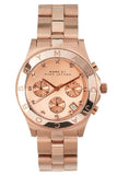 Marc Jacobs Blade Chronograph Rose Gold Dial Rose Gold Steel Strap Watch for Women - MBM3102 Buy Now By Marc Jacobs