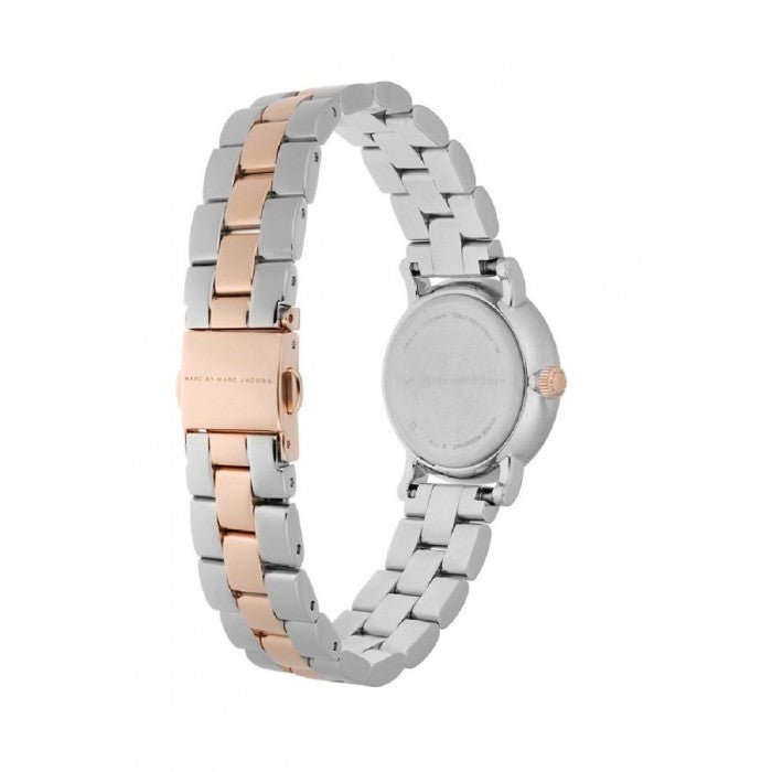 Marc Jacobs Baker White Dial Two Tone Steel Strap Watch for Women - MBM3331 Buy Now By Marc Jacobs