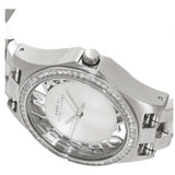 Marc Jacobs Henry Transparent Silver Dial Silver Steel Strap Watch for Women - MBM3337 Buy Now By Marc Jacobs