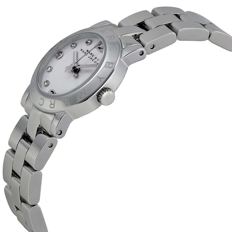Marc Jacobs Mini Amy White Dial Silver Steel Strap Watch for Women - MBM3055 Buy Now By Marc Jacobs