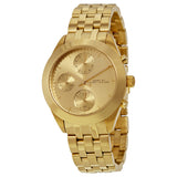 Marc Jacobs Peeker Chronograph Gold Dial Gold Steel Strap Watch for Women - MBM3393 Buy Now By Marc Jacobs