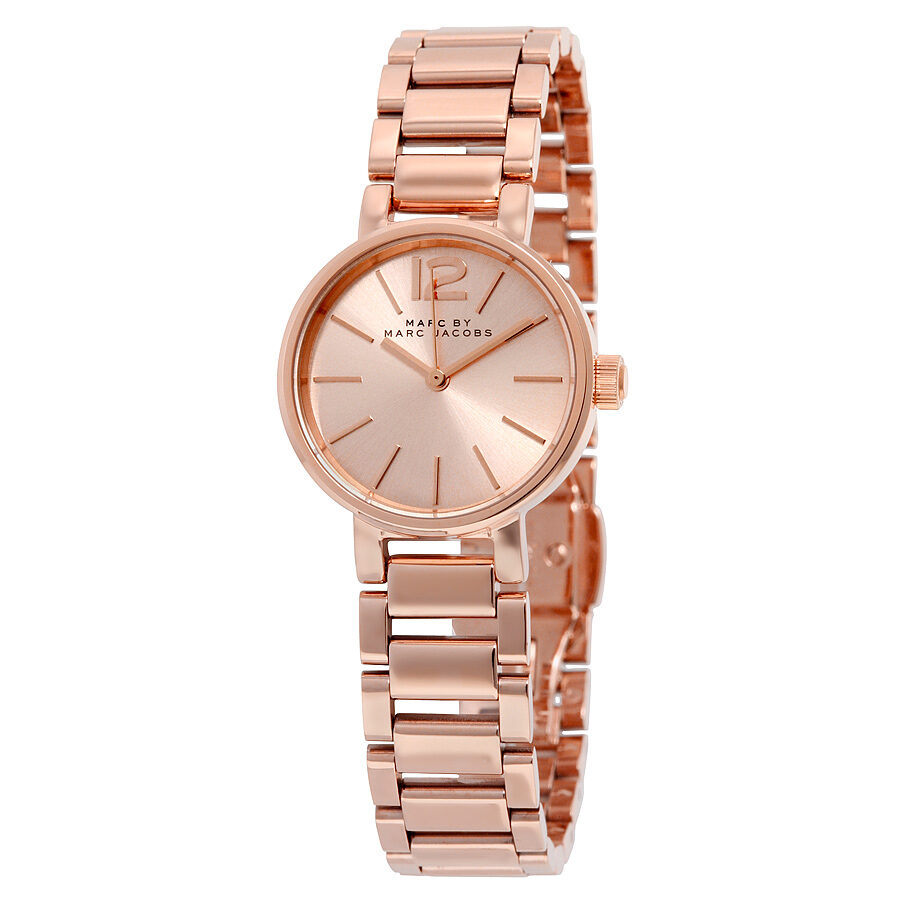Marc Jacobs Peggy Rose Gold Dial Rose Gold Steel Strap Watch for Women - MBM3406 Buy Now By Marc Jacobs