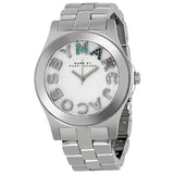 Marc Jacobs Rivera White Dial Silver Steel Strap Watch for Women - MBM3136 Buy Now By Marc Jacobs