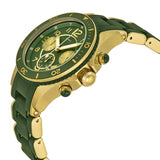 Marc Jacobs Rock Chronograph Green Dial Green Silicone Strap Watch for Women - MBM2597 Buy Now By Marc Jacobs