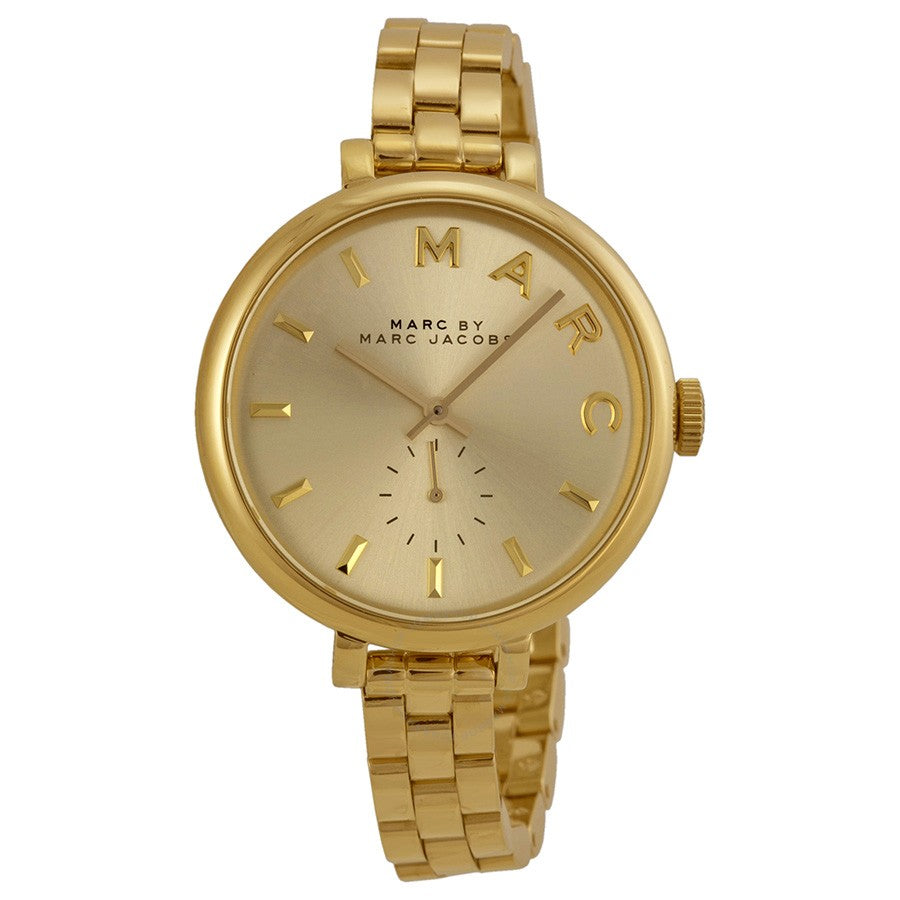 Marc Jacobs Sally Champagne Gold Dial Gold Steel Strap Watch for Women - MBM3363 Buy Now By Marc Jacobs