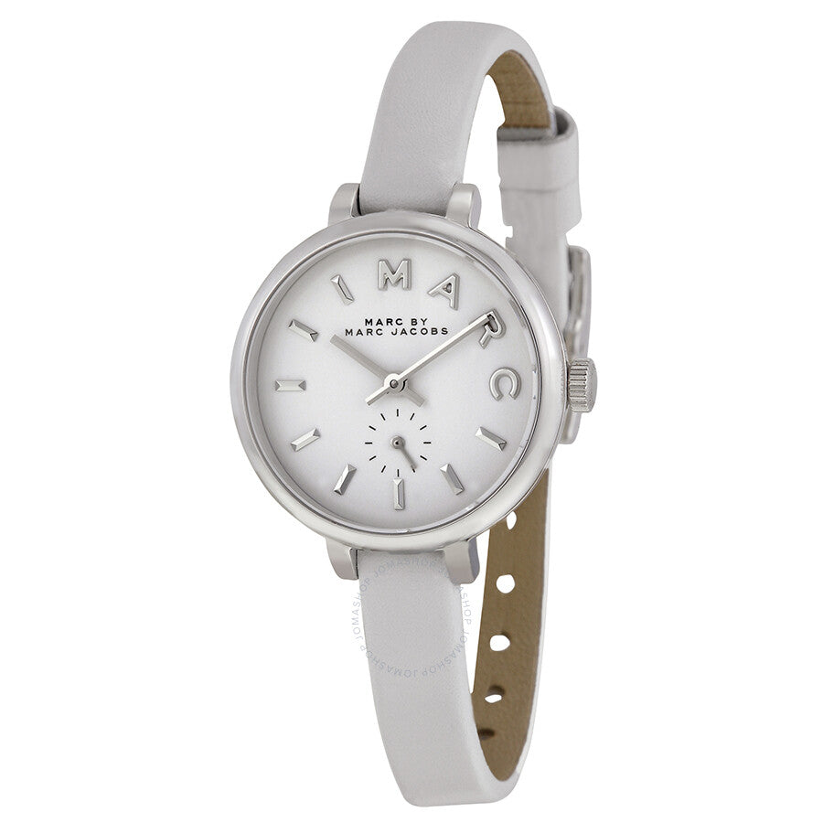 Marc Jacobs Sally White Dial White Leather Strap Watch for Women - MBM1350 Buy Now By Marc Jacobs