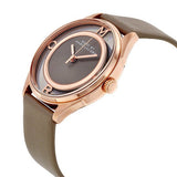 Marc Jacobs Tether Grey Dial Grey Leather Strap Watch for Women - MBM1375 Buy Now By Marc Jacobs