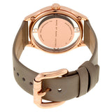 Marc Jacobs Tether Grey Dial Grey Leather Strap Watch for Women - MBM1375 Buy Now By Marc Jacobs