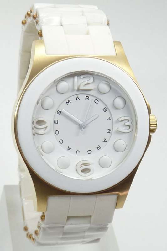 Marc Jacobs Pelly White Dial White SIlicone Strap Watch for Women - MBM2525 Buy Now By Marc Jacobs