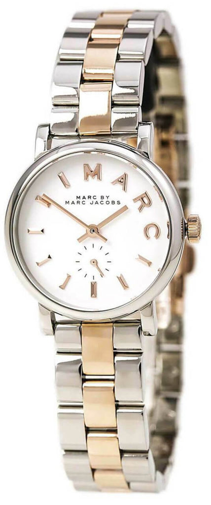 Marc Jacobs Baker White Dial Two Tone Steel Strap Watch for Women - MBM3331 Buy Now By Marc Jacobs