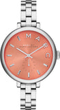 Marc Jacobs Sally Orange Dial Silver Steel Strap Watch for Women - MBM3365 Buy Now By Marc Jacobs