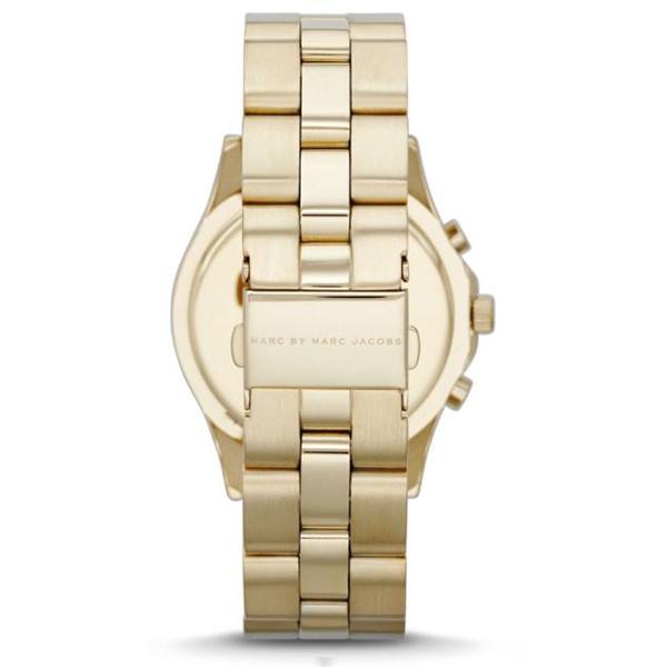Marc Jacobs Blade Chronograph Black Dial Gold Steel Strap Watch for Women - MBM3309 Buy Now By Marc Jacobs
