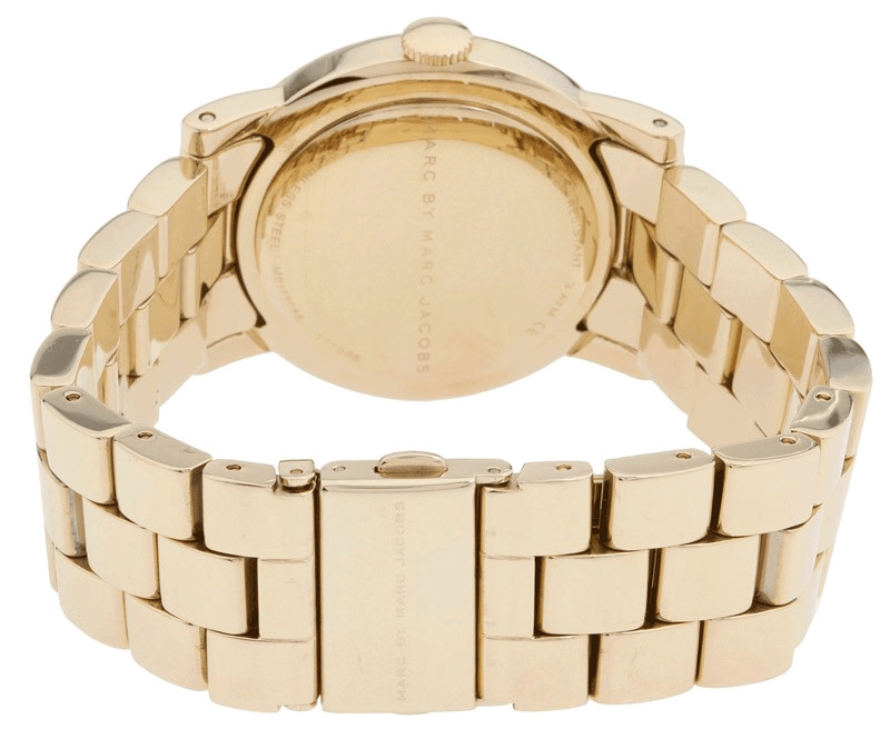 Marc Jacobs Amy White Dial Gold Steel Strap Watch for Women - MBM3056 Buy Now By Marc Jacobs
