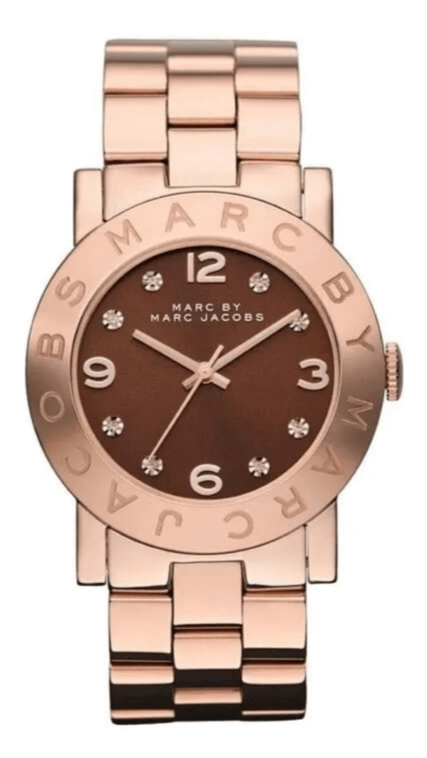 Marc Jacobs Amy Brown Dial Rose Gold Steel Strap Watch for Women - MBM3167 Buy Now By Marc Jacobs