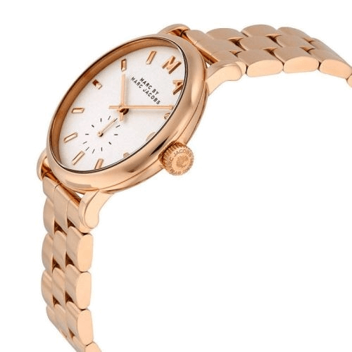 Marc Jacobs Baker White Dial Rose Gold Steel Strap Watch for Women - MBM3248 Buy Now By Marc Jacobs